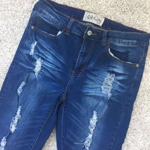 L&B distressed Stretch Jeans Sz 16